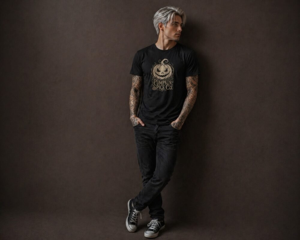 Crooked Pumpkin Emblem Tee