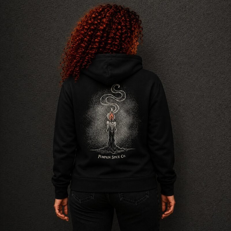 Candle in the Fog Graphic Hoodie