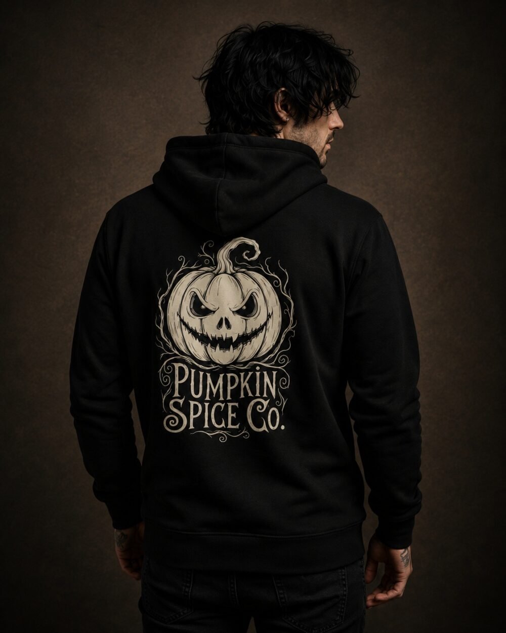 Crooked Pumpkin Emblem Hoodie